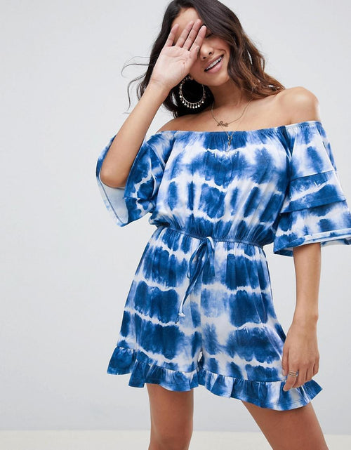 Load image into Gallery viewer, Mono One Shoulder Ruffle Mini Dress
